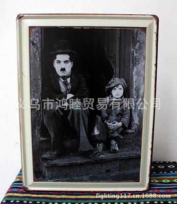 【电影海报复古做旧装饰画 酒吧铁皮画 西餐厅 咖啡厅 奶茶店 服装】价格,厂家,图片,工艺画,义乌市鸿睦贸易-