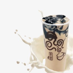 奶茶溅起仙草奶茶素材图片免费下载 高清png 千库网 图片编号9132757