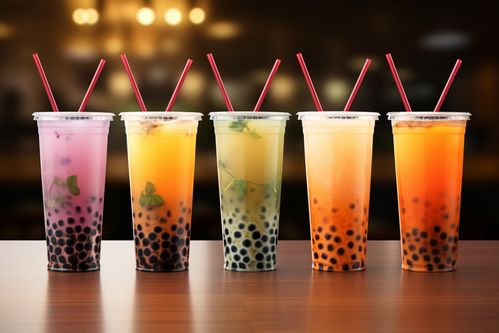 香纯的珍珠奶茶饮品摄影图片 创意海报