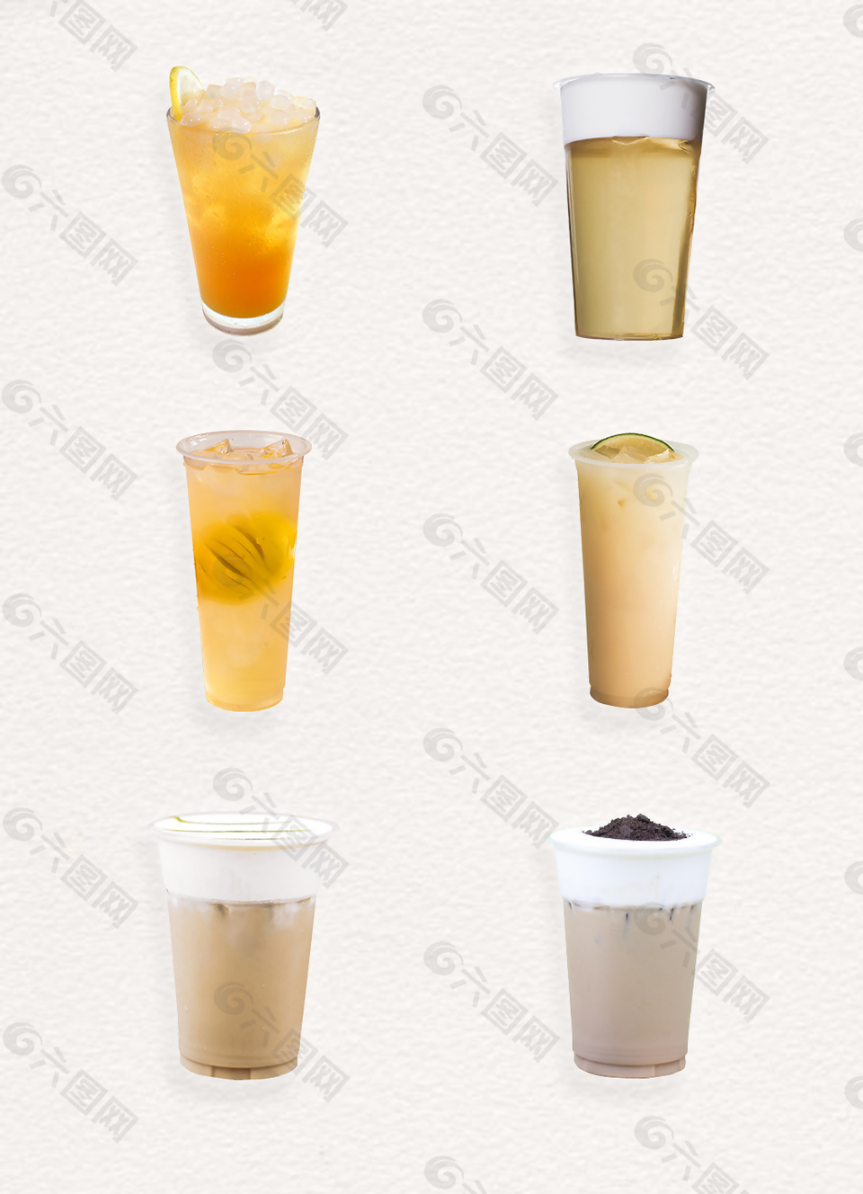 杯装浅色夏日饮品奶茶产品实物设计元素素材免费下载(图片编号:927899