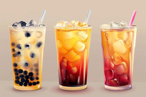 细腻的珍珠奶茶饮品摄影图片 创意海报